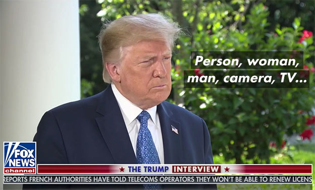 trump person woman camera