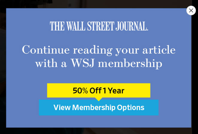 wall street journal subscription rate