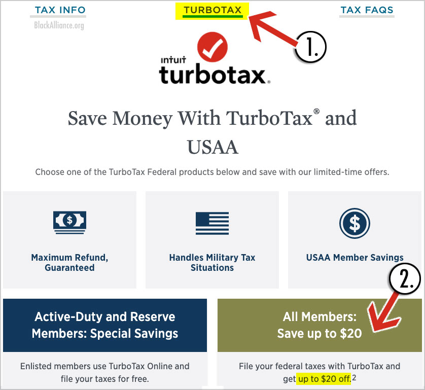 turbotax discount code 2019 bank of america