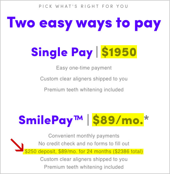 Smile Direct Club TOTAL Cost? Payment Plan + 2022 Pricing