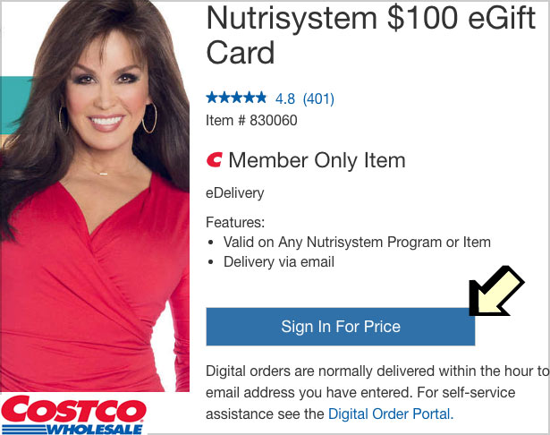 Costco Nutrisystem Gift Cards on Sale 20+ Off! • 2021