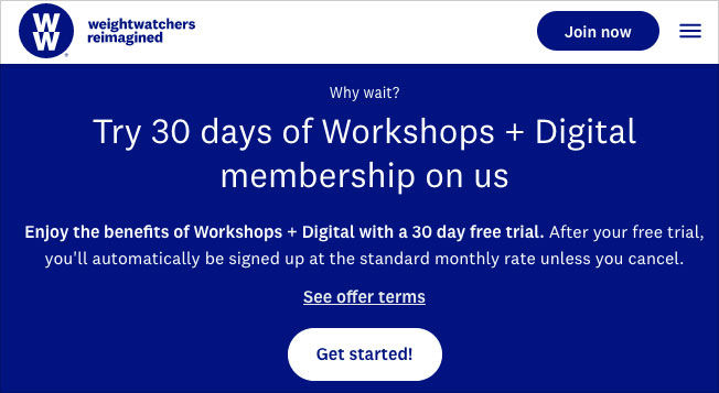 ww free workshop trial