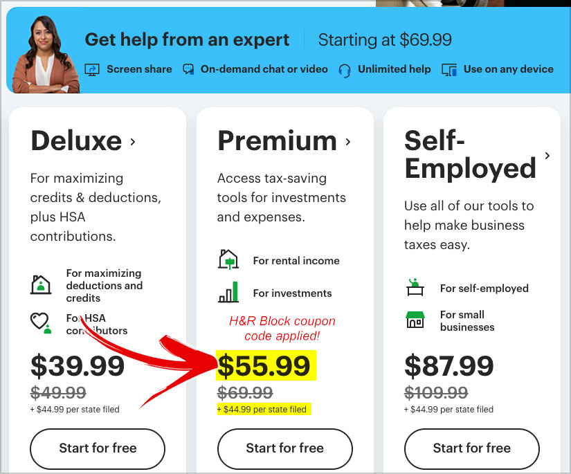 h r block coupon code 2021