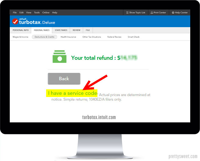 turbotax service code 2021