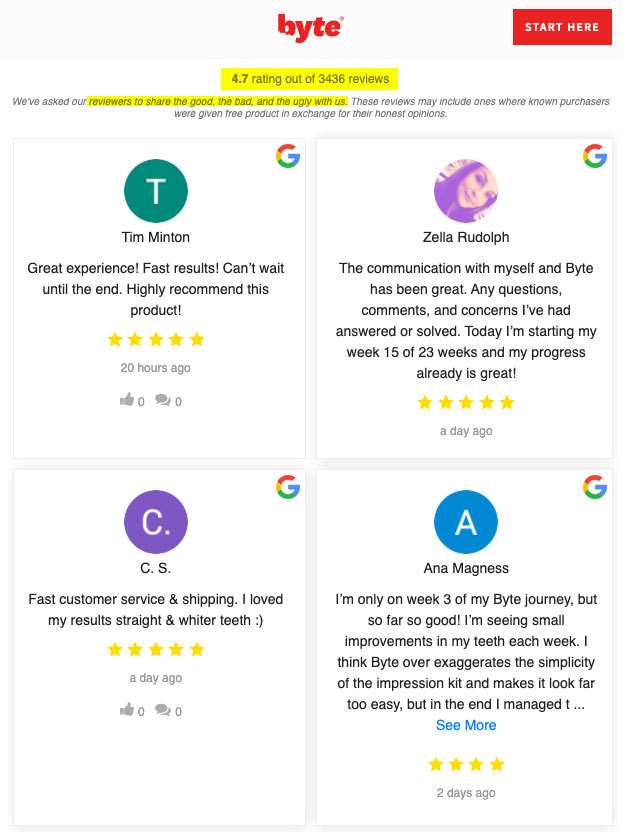 byte reviews google