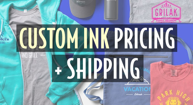 custom ink pricing