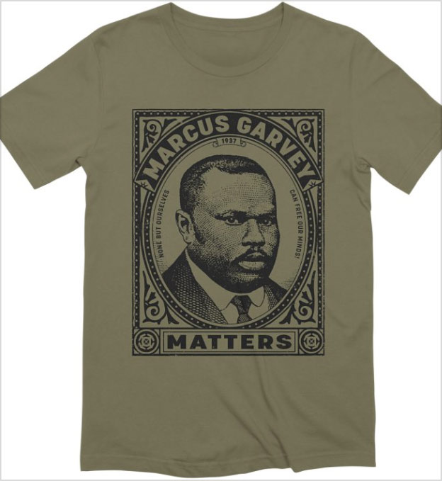 marcus garvey t-shirt black lives matter