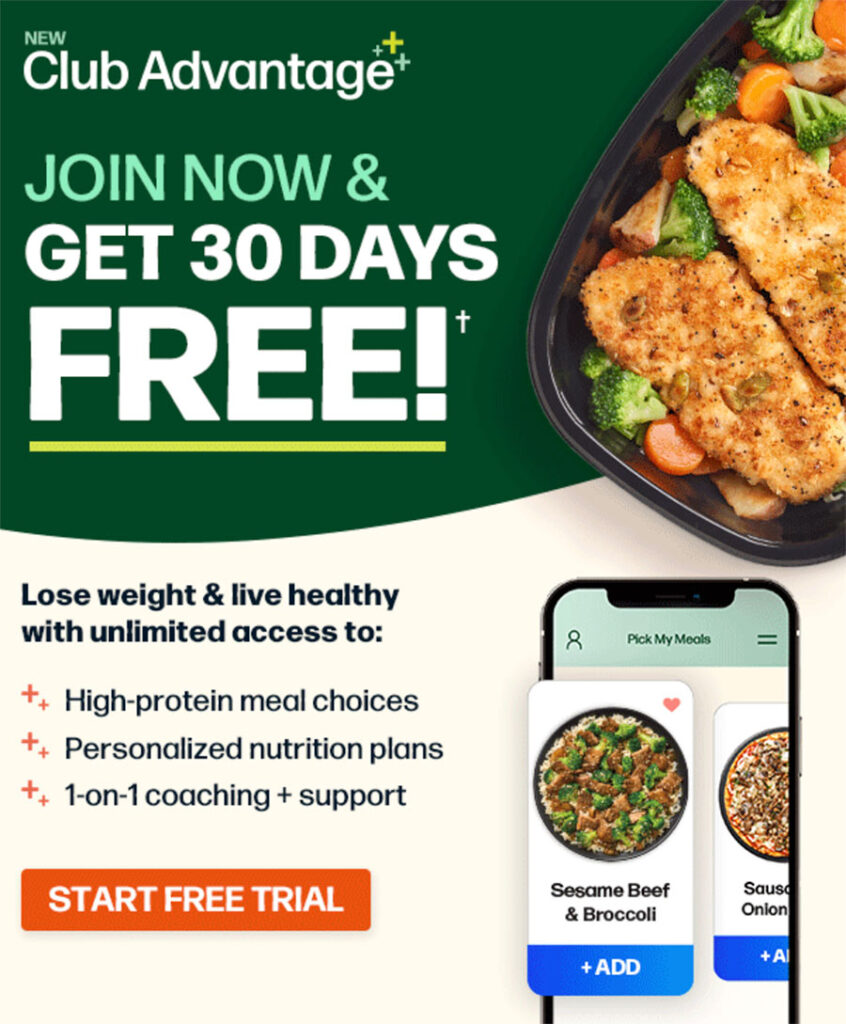 nutrisystem advantage free trial 30days