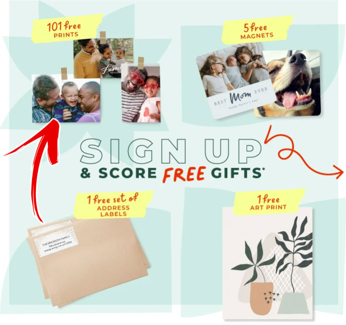 shutterfly 101 free prints