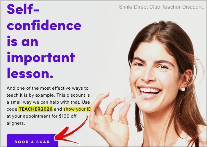 smile direct teacher discount