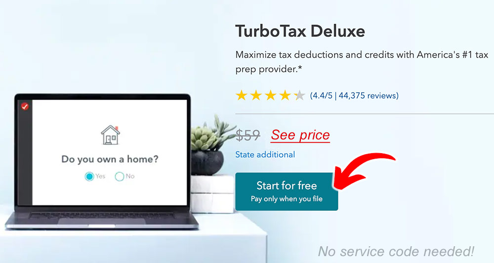 7 TurboTax Service Codes Free, Deluxe + LIVE • 2025