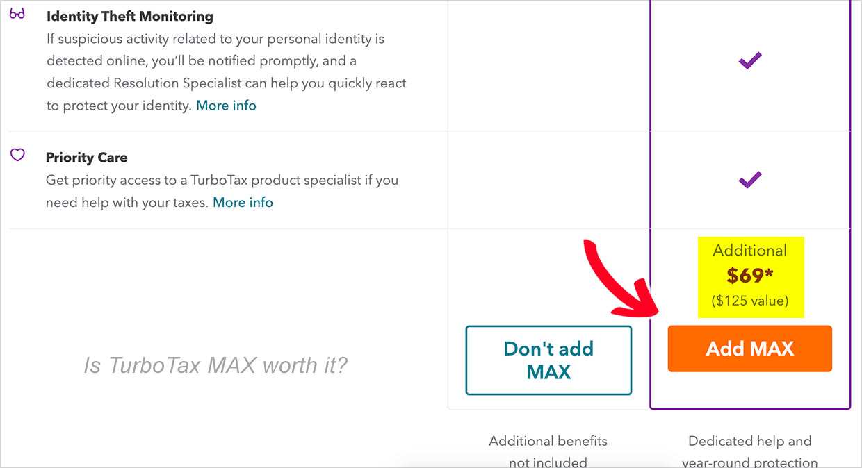 turbotax max cost