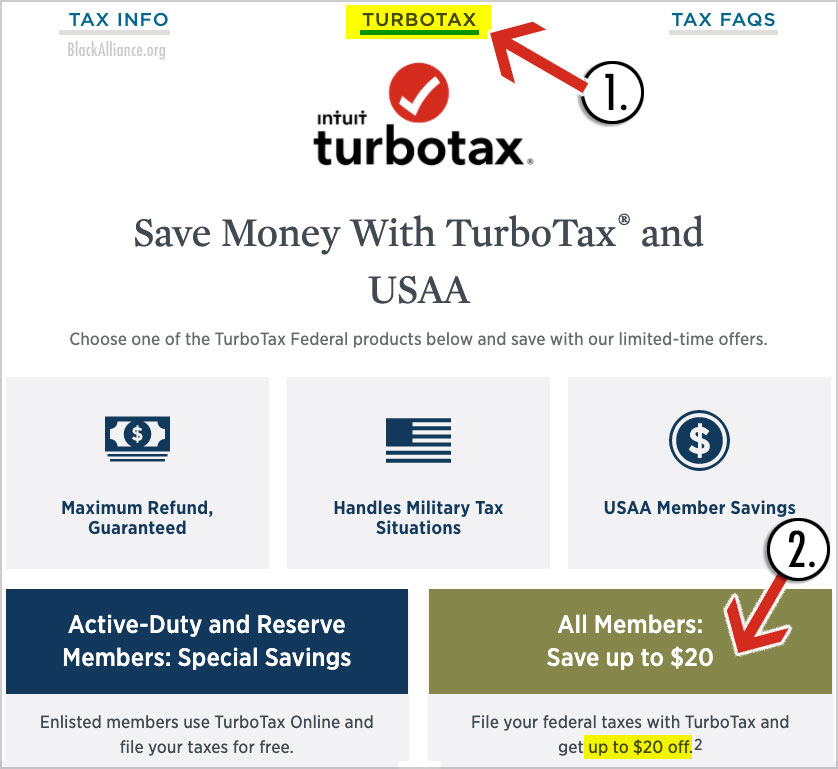 usaa turbotax discount