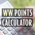 weight watchers points calculator