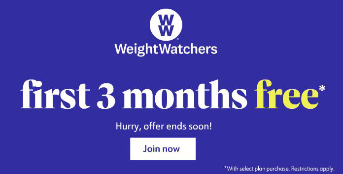 weight watchers 3 months free promo