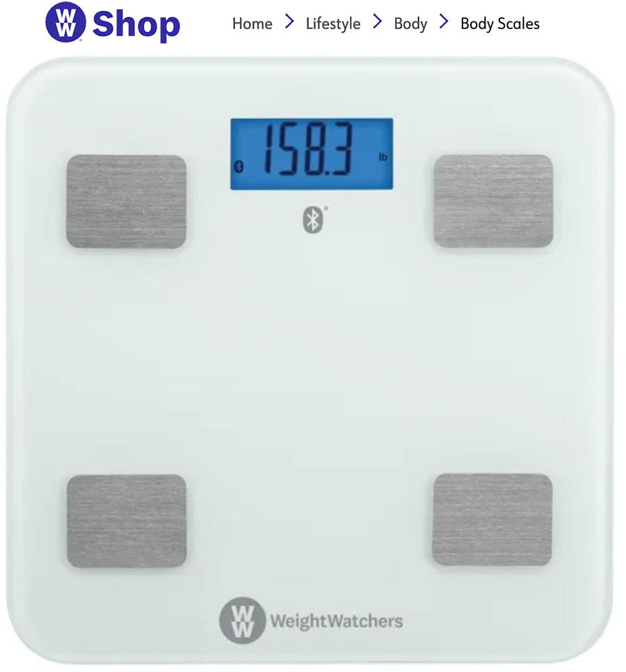 ww digital bluetooth scale